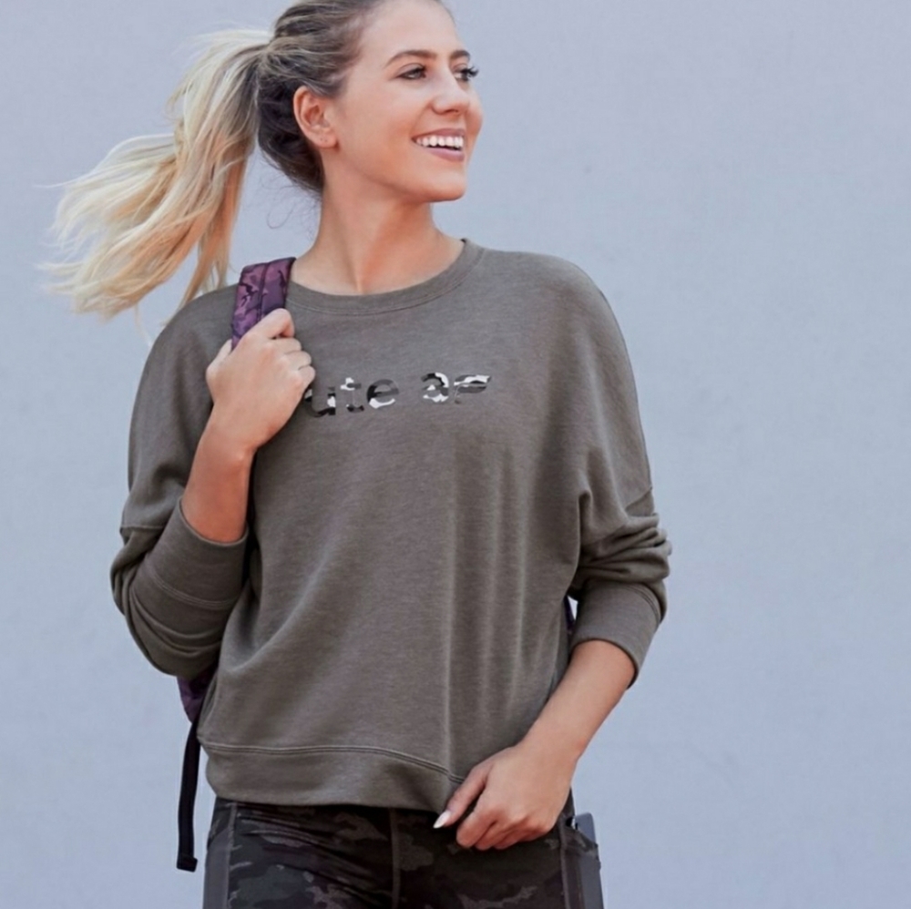 Fabletics “Cute Af” Stacey Pullover Sweatshirt - image 1